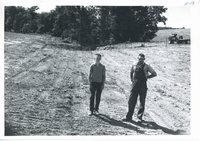 Vince Nemmers farm waterway construction, 1965