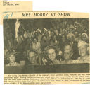 Mrs. Hobby at show