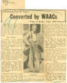 Veteran at post 35 years converted by WAACs