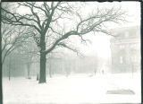 Snowy Pentacrest and Old Capitol, The University of Iowa, 1910