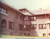 Rear view of Grey house