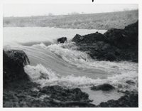 Rushing Water From Flood Causing Erosion