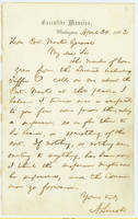 21. Lincoln to U.S. Postmaster General Montgomery Blair on postmaster for Tiffin, Ohio