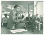 Paul Engle teaching Writers' Workshop class, The University of Iowa, 1950s