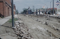 Tearing up Maple Street in Centerville, Iowa.