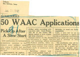 Auxiliaries - 50 WAAC applications