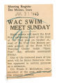 WAC swim meet Sunday