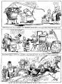 Moral: Don't spend the gold in sea water until you know how to extract it. (Captions):  The efforts of the alchemists to transform baser metals into gold were forsaken years ago; and taking stock in inventions to extract gold from sea water has almost entirely disappeared; in fact the only way to get gold is to dig for it.