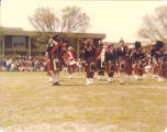 Scottish Highlanders performing at Macalester College, St. Paul, Minn., May 16, 1978