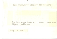 Dows Community Library 
