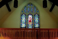 St. Peter Lutheran Church in Garnavillo, Iowa -2000 interior balcony