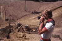 1986 Area excavated for pond