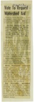 1962 - Vote to request watershed aid