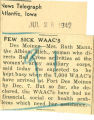 Few sick WAAC's