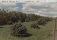 Doris and Milton Retz windbreak. 