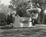 Sigma Alpha Epsilon's  lawn display, ""InVINCEable,"" Homecoming, 1954