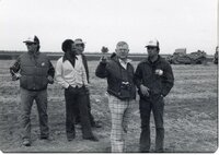 William Baugh talks to men on tour