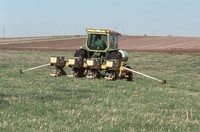 No-till and residue test in sod.