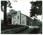 South side of original Law Commons building, the University of Iowa, 1950s?