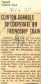 Clinton schools to cooperate on friendship train