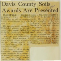 1960 - Davis County soils awards are presented