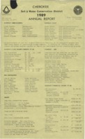 Cherokee County Soil Conservation District Annual Report - 1989