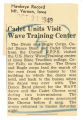 Cadet units visit Wave training center
