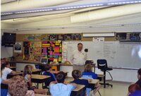 2003 Ron Snyder speaks to fifth grade students
