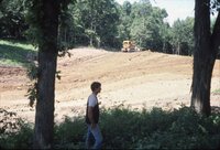 1986 Area excavated for pond