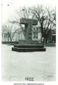 Homecoming monument near the Pentacrest, The University of Iowa, 1922