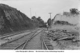 Railroad cut revealing Pleistocene, loess sections, Natchez, Miss., late 1890s or early 1900s