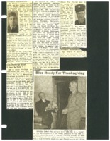 Clippings about various Beaman area servicemen and Governor Robert Blue