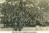 Spectators at Iowa versus Notre Dame football game, The University of Iowa, 1921