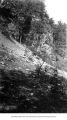 Ledge of Niagaran limestone in Loop's Quarry, Hopkinton, Iowa, late 1890s or early 1900s.