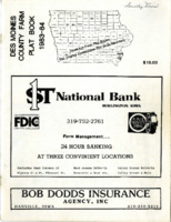 1983-1984 Des Moines County Farm Plat Book