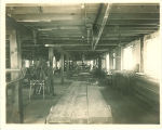 Interior of the Engineering shed, the University of Iowa, 1901?