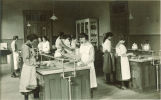 Home economics class in North Hall, The University of Iowa high school, 1919