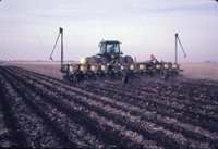 Spraying on Dale Anderson farm, 1983