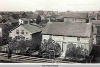 Communal Residences with Church visible in background, Amana, Iowa, circa 1900