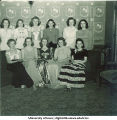 Women at formal dance, The University of Iowa, 1940s