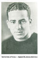 Iowa football player Wesley L. Fry, The University of Iowa, 1920s