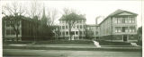 Seashore Hall (then University Hospital) before its two large multistoried addtitions were built between projecting wings, The University of Iowa, 1900s