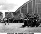 Governor's Day pass and review, The University of Iowa, May 14, 1938