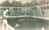 Swimming class in Old Armory, the University of Iowa, 1910s