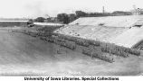 Governor's Day formation on Iowa Field, The University of Iowa, May 10, 1924
