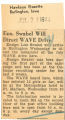 Ens. Swabel will direct WAVE drive