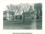 Old Capitol building on Pentacrest, The University of Iowa, May 1950
