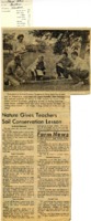 Nature Gives Teachers Soil Conservation Lesson