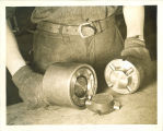 Metal casting mold in engineering laboratory, The University of Iowa, 1939