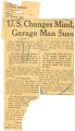 U.S. changes mind, garage man sues
